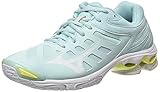 Mizuno Wave Voltage, Zapatillas de vóleibol Mujer, Clearwater/Wht/Tennisbal,...